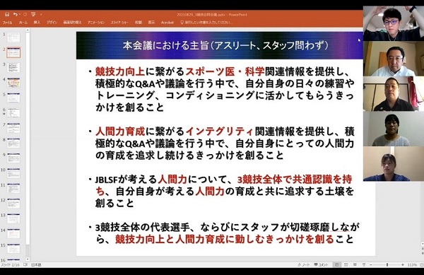 2021年度 Jblsf 3競技合同web会議 実施報告 日本ボブスレー リージュ スケルトン連盟